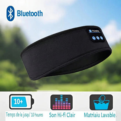 Wireless Bluetooth Sleeping Headband Fone Earphones Sports Sweatband Sleeping Band Headset Music Soft Elastic Eye Mask Headphone
